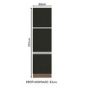 Ver imagem 5 de Paneleiro Madesa Glamy 60 Cm 3 Portas Rustic Preto
