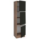 Ver imagem 3 de Paneleiro Madesa Glamy 60 Cm 3 Portas Rustic Preto