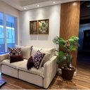 Ver imagem 2 de 10 Placas Adesivas Painel Madeira Ripada Mdf Montável 90x11cm
