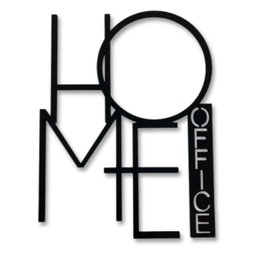 Quadro Decorativo Aplique Parede Home Office Mdf 6mm Preto - 1