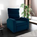 Ver imagem 5 de Poltrona do Papai Reclinável Kwid Veludo Azul Matrix Veludo Azul