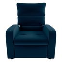 Ver imagem 3 de Poltrona do Papai Reclinável Kwid Veludo Azul Matrix Veludo Azul