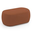 Ver imagem 1 de Puff Decorativo Orgânico Living Molly 02 Lugares Bouclê Terracota - Desk Design