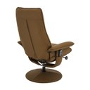 Ver imagem 7 de Cadeira Poltrona de Massagem Reclinável e Giratória Arizona com Apoio de Pés Pu Caramelo G56 - Gran 