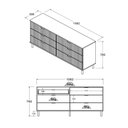 Ver imagem 4 de Cômoda Ditália 6 Gavetas Dm-240 Cor:branco