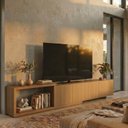 Ver imagem 2 de Rack Extensível para TV até 75 Polegadas 300x56cm Aruá CabeCasa MadeiraOriginals Marrom Jatobá