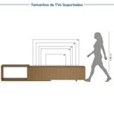 Ver imagem 6 de Rack Extensível para TV até 75 Polegadas 300x56cm Aruá CabeCasa MadeiraOriginals Marrom Jatobá