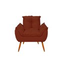 Ver imagem 3 de Kit Luxo 02 Poltronas Amamentação Suede + 1 Puff Pés Palito Cor:terracota