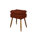 Ver imagem 6 de Kit Luxo 02 Poltronas Amamentação Suede + 1 Puff Pés Palito Cor:terracota