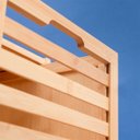 Ver imagem 5 de Gaveteiro Organizador Armário de Bambu Ripado com Rodinhas - Oikos