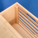 Ver imagem 4 de Gaveteiro Organizador Armário de Bambu Ripado com Rodinhas - Oikos