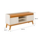 Ver imagem 4 de Conjunto Buffet e Rack para Tv 50 Polegadas Ripado 136cm