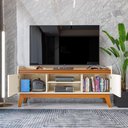 Ver imagem 2 de Conjunto Buffet e Rack para Tv 50 Polegadas Ripado 136cm