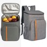 Mochila Térmica Cooler 18l Cinza Impermeável Marmita Viagem - 3