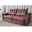 Ver imagem 4 de Sofá Retrátil e Reclinável Ipanema 1,50m em Tecido Veludo C/pillow Nos Braços - Montagem Inclusa:ros