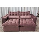 Ver imagem 3 de Sofá Retrátil e Reclinável Ipanema 1,50m em Tecido Veludo C/pillow Nos Braços - Montagem Inclusa:ros