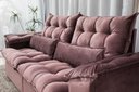 Ver imagem 5 de Sofá Retrátil e Reclinável Ipanema 1,50m em Tecido Veludo C/pillow Nos Braços - Montagem Inclusa:ros
