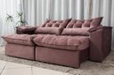 Ver imagem 1 de Sofá Retrátil e Reclinável Ipanema 1,50m em Tecido Veludo C/pillow Nos Braços - Montagem Inclusa:ros