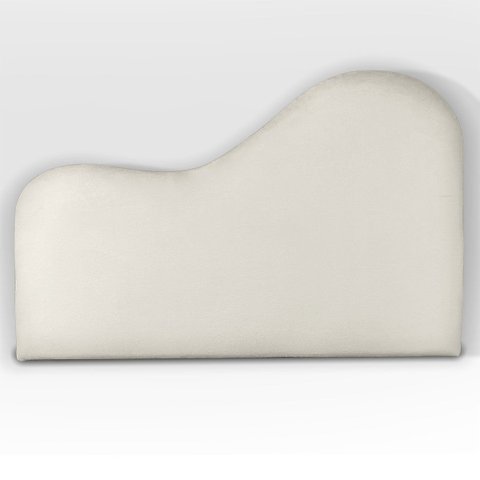 Cabeceira Orgânica 140cm Casal Painél para Cama Box Bouclé Serena