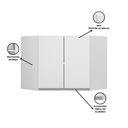 Ver imagem 4 de Armário Aéreo Canto Oblíquo 2 Portas Evidence 