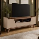 Ver imagem 3 de Rack para Sala de Estar TV 70 pol 180cm 2 Portas 1 Gaveta Morello B02 Fendi Freijó - Lyam Decor