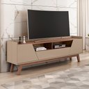 Ver imagem 4 de Rack para Sala de Estar TV 70 pol 180cm 2 Portas 1 Gaveta Morello B02 Fendi Freijó - Lyam Decor