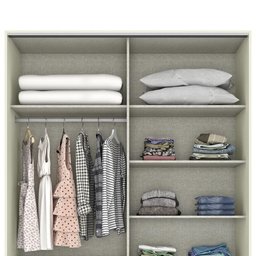 Guarda Roupa Modulado Predileto 2 Portas de Correr Areia/jequitibá - Móveis Henn - 3