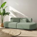 Ver imagem 2 de Sofá Orgânico Horizonte 4 Lugares 230cm Bouclé Verde Claro - Nexta Casa