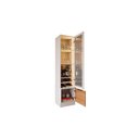 Ver mais imagens de Cristaleira 2 Portas Reflecta Noble com Led e Espelho Mdp/mdf para Sala Moderna Off White/jequitiba