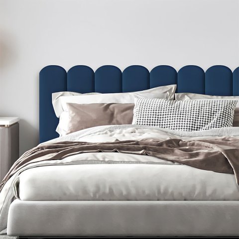 Cabeceira Estofada Modular Modelo Nuvem Cama Casal - 1,40m