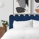 Ver imagem 4 de Cabeceira Estofada Modular Modelo Nuvem Cama Casal - 1,40m