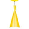 Pendente Luminária Funil 18cm Diâmetro x 38cm Altura - Amarelo x Branco - 1