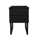 Ver imagem 6 de Mesa de Cabeceira Lateral de Apoio Penteadeira Square Preto Laca