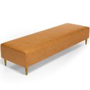 Ver imagem 1 de Puff Decorativo Sala de Estar Bali W01 Pés Palito 190x60cm Couríssimo Whisky - Lyam Decor