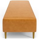 Ver imagem 4 de Puff Decorativo Sala de Estar Bali W01 Pés Palito 190x60cm Couríssimo Whisky - Lyam Decor