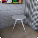 Ver imagem 3 de Mesinha Lateral De Canto Para Sala e Quarto Redonda B.B