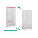 Ver imagem 3 de Guarda Roupa Solteiro 3 Portas e 2 Gavetas Wind Cafe Touch - Demóbile