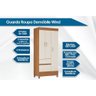 Guarda Roupa Solteiro 3 Portas e 2 Gavetas Wind Cafe Touch - Demóbile - 2
