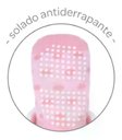 Ver imagem 6 de Meias Antiderrapantes com Chocalho Nuvem Rosa Buba +6m-12m Cor:rosa;tamanho:6 a 12m
