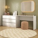 Ver imagem 5 de Penteadeira de Canto 120cm 6 Gavetas Flex Multimóveis Mp4404 Branco