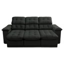 Ver imagem 6 de Sofá Retrátil Reclinável Atenas 2,30m Suede Velut Preto C/ Molas no Assento - King House