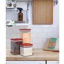 Ver imagem 7 de Kit Pote Organizador Mantimentos Hermético Cozinha Alimentos Unitermi Kit Dubai Branco