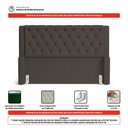 Ver imagem 6 de Cabeceira Atena para Cama Box Queen Size 160cm Capitonê com Frame Linho Cacau - Desk Design