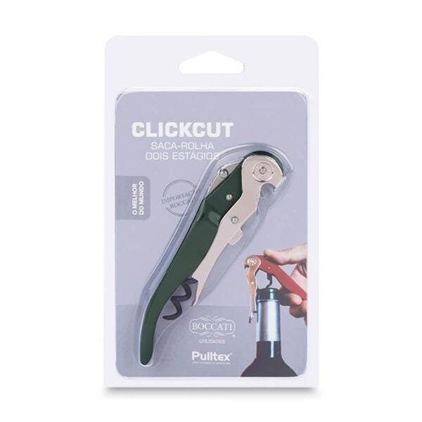 Saca-Rolha Pulltex Clickcut Verde Escuro - 3