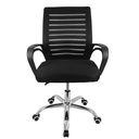 Ver imagem 1 de Cadeira Ergonômica Escritório com Rodízios Tela Mesh Laudo NR17 Base Cromada