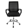 Cadeira Ergonômica Escritório com Rodízios Tela Mesh Laudo Nr17 Base Cromada - 2