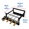 Max Grill Churrasqueira Giratória Preta 4 Espetos 220v - 4