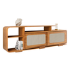 Rack para Tv de até 75 Polegadas 180cm 2 Portas Deslizantes Florida Mel - Casa Giulia - 2