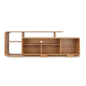 Rack para Tv de até 75 Polegadas 180cm 2 Portas Deslizantes Florida Mel - Casa Giulia - 3