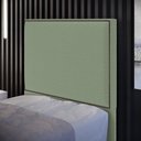 Ver imagem 2 de Cabeceira Cama Box Solteiro Com Tachas 100 cm Vicenza L02 Bouclê Oliva - Lyam Decor